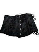 gorset gotycki czarny wyszczuplajacy wiazany zdobiony lolita goth alt