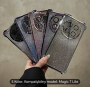 Etui Glamour honor magic 7 lite ombre blyszczace brokatowe 