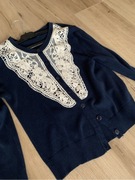 Sweter rozpinany, granatowy, rozm xs/s