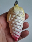 Bombka PRL stara kształtka na choinke 