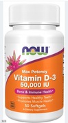 NOW Foods Vitamin D-3 50000 IU 50 kapsułek WITAMINA D3