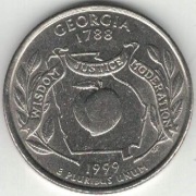 USA quarter dollar 25 centów 1999 Georgia P nr 2