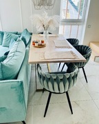 Stol drewniany, jesionowy