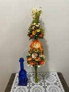 Palma wielkanocna - kwiaty z bibuły  _rękodzieło