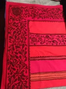 Obrus duży Ikea jesień święta 284 x 192 bordo czerwień  