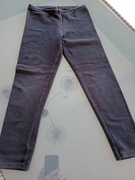 Legginsy dziecięce - ocieplane -  czarne - roz. 116 -
