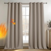 Zasłony zaciemniające termiczne 140x245 2 szt Przelotki Kawa z Mlekiem