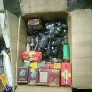 Komplet ponad 100 szt. lamp elektronowych używanych i nowych.