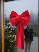 Duża kokarda welurowa na drzwi balkon okno choinkę wymiary : 50 cm x 100 cm