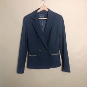 nowa guess marynarka damska xs czarna wiskoza premium żakiet lux oversize