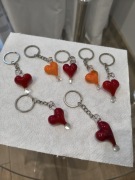 Serce Szklane, Słonik, Żaba, Miś - brelok