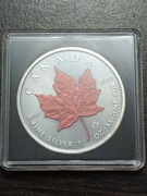 1 oz  Maple Leaf Antique Red 2023