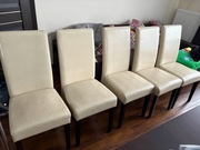 Drewniane solidne krzesła 6 sztuk do salonu/jadalni