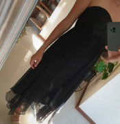 Monsoon _ sukienka 100 % jedwab _ asymetryczna 42 