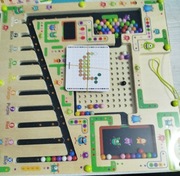 LABIRYNT MONTESSORI TABLICA MAGNETYCZNA DREWNIANA OD 3 DO 7 LAT