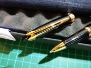 Pióro kulkowe Waterman Ici et La` z cyrkoniami,  nowe w pudełku,