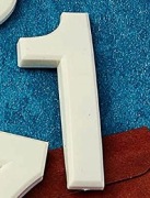 Cyfry 3D  drzwi skrzynkę pocztową samoprzylepne 1