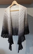 Chusta szydełkowa cieniowana rękodzieło hand made