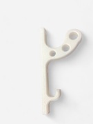 Uchwyt wieszak na kask z haczykiem – ścienny ścianę, biały/czarny