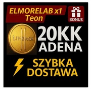 Lineage 2 L2 Elmorelab Teon x1 | 20KK Adena 20 milionów | Szybko + Bonus