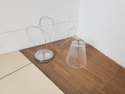 Lampa wisząca STOŻEK SZKŁO mała fajna nad stół lub małego pokoju LED