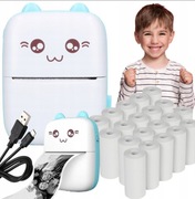 Drukuś Mini Drukarka Termiczna Papier rolki 21 ROLEK Aparat natychmiastowy