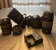 Canon EOS T6 + EFS 24mm 18-55mm + EF 75-300mm