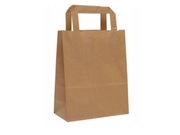 Torba papierowa cateringowa brązowa 320/170/290 250szt karton 