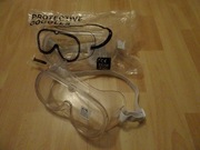 Pakiet 50szt. NOWE - Gogle Okulary Ochronne Robocze Laboratoryjne CE EN 166