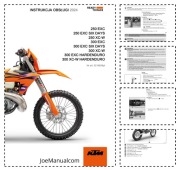 KTM 250 300 EXC XC W SIX DAYS Hardenduro Instrukcja obsługi konserwacji PL