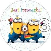 Pan Opłatek na tort - MINIONKI