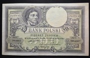 Banknot Polska IIRP 500 złotych 1919 r. Seria SA Stan I/II+ AU+ Kościuszko