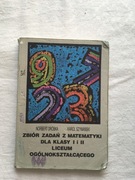 N. Dróbka K. Szymański zbiór zadań z matematyki dla klas 1 i 2