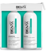 L'BIOTICA BIOVAX TRYCHOLOGIC SZAMPON i MASKA + kosmetyczka 2 x 50 ml
