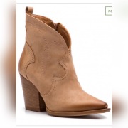 Kowbojki 37 neścior nubuk camel skóra