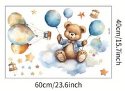 Naklejka na ścianę mis z balonami