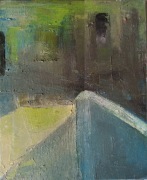 Obraz olejny, 46x38cm, zaułek