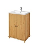 Szafka łazienkowa z umywalką ceramiczną LITE DREWNO 60X45 NOWA POLECAM