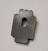 Lego - element 4444 ściana old grey