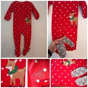 Święta, komb.polarowy carters,nowy,r 18m,r.86/92. 