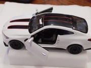 BMW M4 CSL Model samochodu zabawka biały , otwierane drzwi