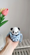 Panda w koszyku na szydełku handmade
