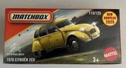 MATCHBOX - 1970 CITROEN 2 CV - 115/125 - MATTEL - ZOBACZ