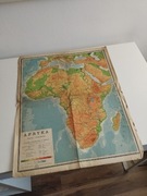Stara mapa Afryki z roku 1961 
