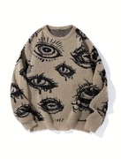 Sweter unisex Y2k opium oczy 