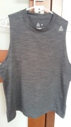 Bezrękawnik rozm.M Reebok szary sportowy,bawełna 