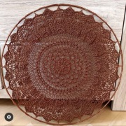 Rozeta wykonana na szydełku 