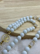 Duży biały różaniec