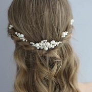 Zestaw do upięć Złoto i Perły Ślub Komunia