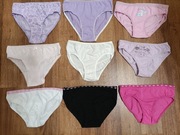 Majtki dziewczęce 140-146 zestaw 9 sztuk. 